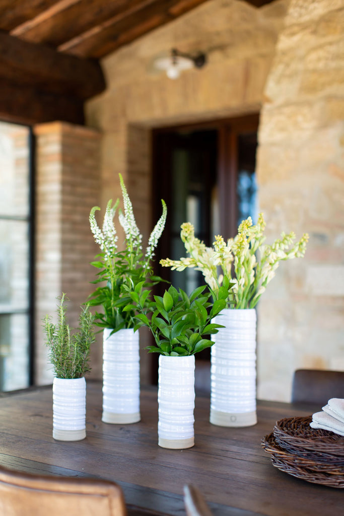 Pottery Vases Styled on Tabletop 